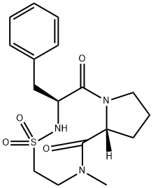 cyclo(methyltauryl-phenylalanyl-proline) 结构式