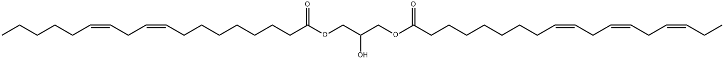 rac-1-Linoleoyl-3-linolenoyl-propanetriol, 126374-41-2, 结构式