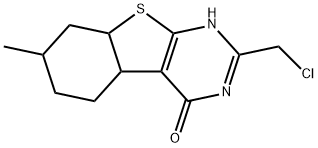 5-(chloromethyl)-11-methyl-8-thia-4,6-diazatricyclo[7.4.0.0,]trideca-2(7),3,5-trien-3-ol Struktur