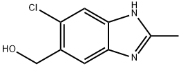1H-Benzimidazole-5-methanol,6-chloro-2-methyl-(9CI),126436-23-5,结构式