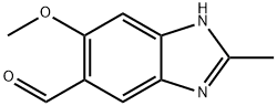 1H-Benzimidazole-5-carboxaldehyde,6-methoxy-2-methyl-(9CI) 结构式