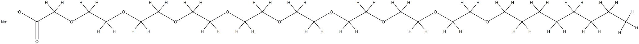 辛醇聚醚-9 羧酸钠 结构式