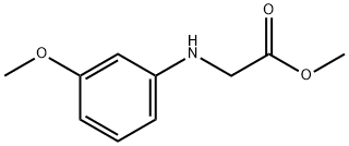 methyl 2-[(3-methoxyphenyl)amino]acetate Struktur