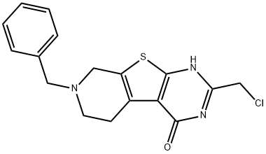 11-benzyl-5-(chloromethyl)-8-thia-4,6,11-triazatricyclo[7.4.0.0,]trideca-1(9),2,4,6-tetraen-3-ol Structure