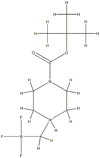 (4-Boc-1-piperaziniuM-1-ylMethyl)trifluoroborate internal salt Structure