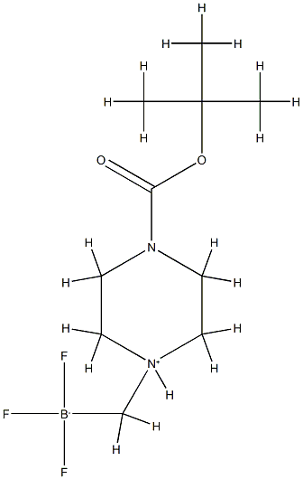 (4-Boc-1-哌嗪-1-基甲基)三氟硼酸内盐,1268340-97-1,结构式