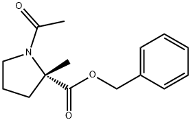 benzyl (2S)-1-acetyl-2-Methylpyrrolidine-2-carboxylate Structure
