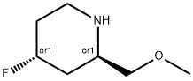 (2S,4S)-4-fluoro-2-(MethoxyMethyl)piperidine 结构式