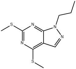 4,6-Bis(methylthio)-1-propyl-1H-pyrazolo[3,4-d]pyrimidine Structure