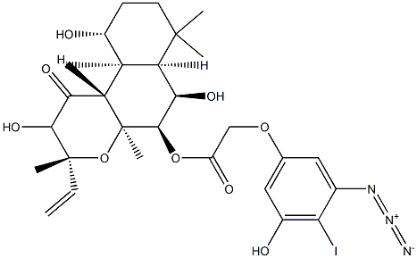 7-forskolinyl-2-(3-azido-5-hydroxy-4-iodophenoxy)acetate Structure