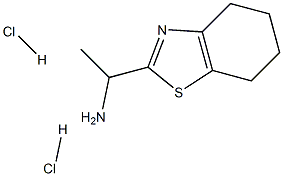 [1-(4,5,6,7-tetrahydro-1,3-benzothiazol-2-yl)ethyl]amine dihydrochloride Structure