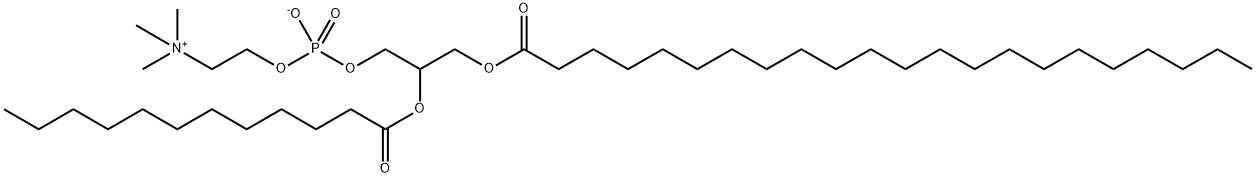 1-docosanoyl-2-dodecanoylphosphatidylcholine Structure