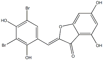 3',5'-dibromo-2',4,4',6-tetrahydroxyaurone Structure