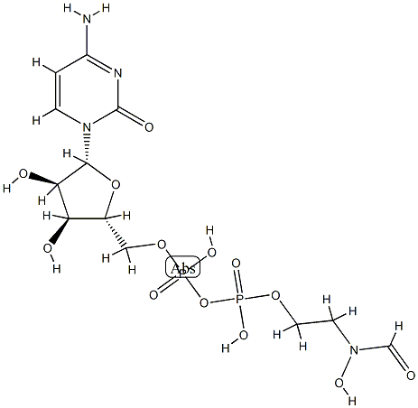 磷霉胞苷, 126986-25-2, 结构式
