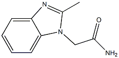 1H-Benzimidazole-1-acetamide,2-methyl-(9CI) Struktur