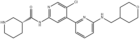 1270070-30-8 (R)-N-(5'-chloro-6-((tetrahydro-2H-pyran-4-yl)methylamino)-2,4'-bipyridin-2'-yl)piperidine-3-carboxamide