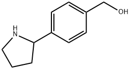 (4-Pyrrolidin-2-ylphenyl)Methan-1-ol 化学構造式