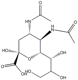 N-acetyl-4-deoxy-4-acetamidoneuraminic acid,127099-59-6,结构式