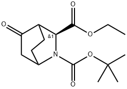 (1S,3S,4S)-2-叔-丁基 3-乙基 5-氧亚基-2-氮杂二环[2.2.2]辛烷-2,3-二甲酸基酯,1272757-27-3,结构式