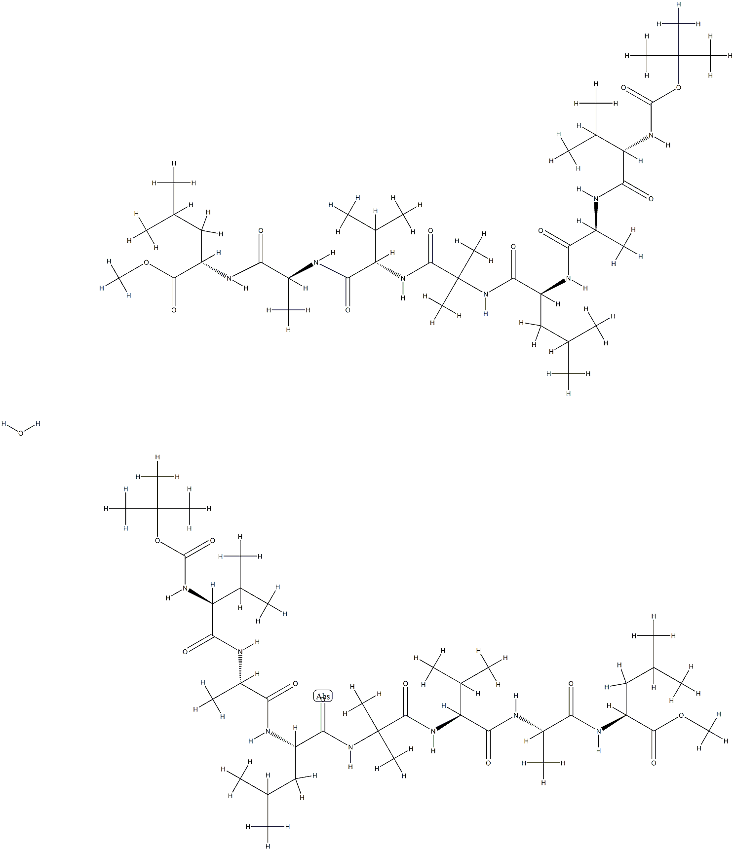 127337-62-6 tert-butyloxycarbonyl-valyl-alanyl-leucyl-2-aminoisobutyryl-valyl-alanyl-leucyl methyl ester
