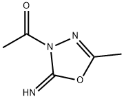 1,3,4-Oxadiazol-2(3H)-imine,3-acetyl-5-methyl-(9CI) Structure