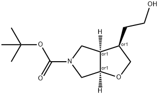 (3S,3AS,6AS)-叔-丁基 3-(2-羟基乙基)四氢-2H-呋喃并[2,3-C]吡咯-5(3H)-甲酸基酯,1273564-96-7,结构式