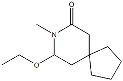 8-Azaspiro[4.5]decan-7-one,9-ethoxy-8-methyl-(9CI) Struktur