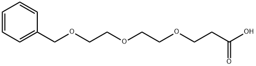 3-{2-[2-(ベンジルオキシ)エトキシ]エトキシ}プロパン酸 化学構造式