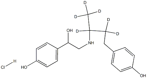盐酸莱克多巴胺-D6,1276197-17-1,结构式