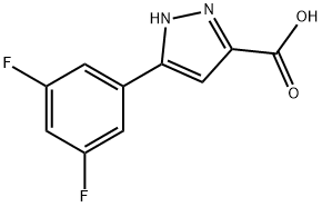 5-(3,5-difluorophenyl)-1H-pyrazole-3-carboxylic acid(WXC06902) Struktur
