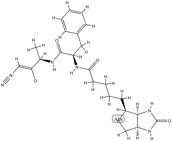 biotin-phenylalanyl-alanine diazomethyl ketone 化学構造式