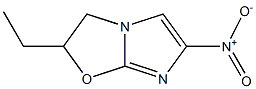 2-ethyl-5-nitro-2,3-dihydro(2-1b)imidazo-oxazole Structure