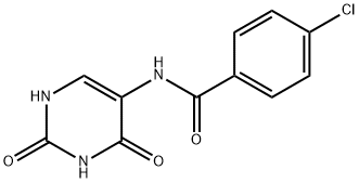4-chloro-N-(2,4-dioxo-1,2,3,4-tetrahydropyrimidin-5-yl)benzamide,127726-92-5,结构式