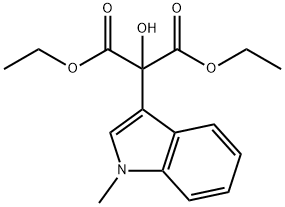 diethyl α-hydroxy-α-(1-methylindol-3-yl)-malonate Structure