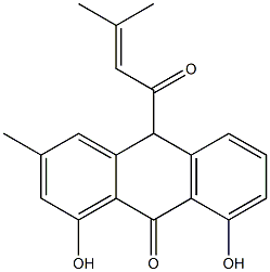 10-senecioylchrysarobin 结构式