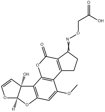 aflatoxin M1-(O-carboxymethyl)oxime Structure