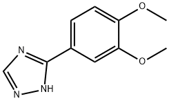 3-(3,4-dimethoxyphenyl)-1H-1,2,4-triazole,1279218-29-9,结构式