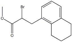 α-BroMo-5,6,7,8-tetrahydro-1-naphthalenepropanoic Acid Methyl Ester,1282589-52-9,结构式