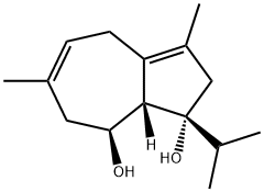 (1R)-1,2,4,7,8,8aα-Hexahydro-1-isopropyl-3,6-dimethylazulene-1β,8α-diol 结构式