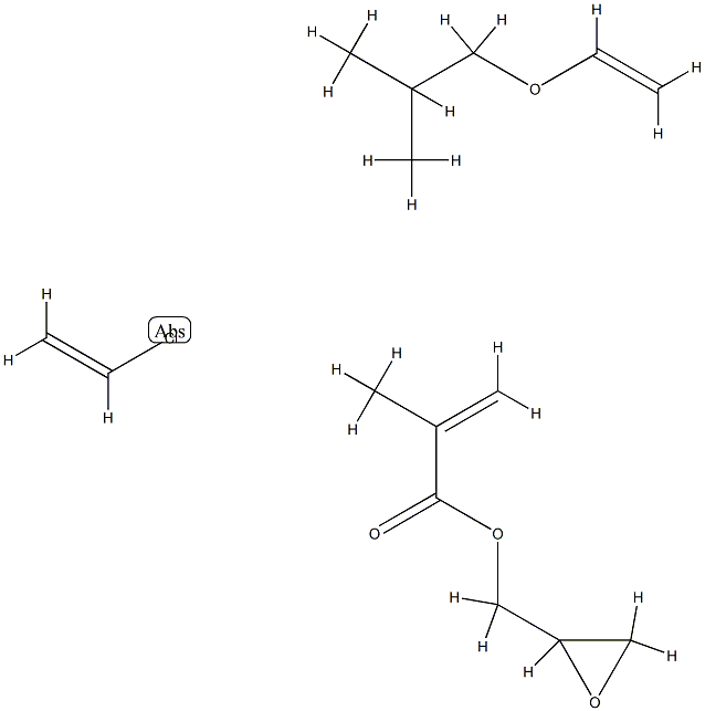 Chloroethene polymer with 1-(ethenyloxy)- 2-methylpropane and oxiranylmethyl 2-methyl-2-propenoate|