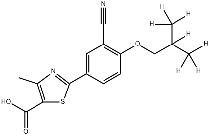 フェブキソスタット-D7 化学構造式