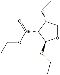 3-Furancarboxylicacid,2-ethoxy-4-ethyltetrahydro-,ethylester,(2alpha,3bta,4bta)-(9CI),128597-10-4,结构式