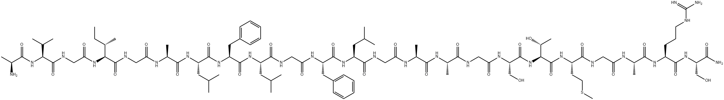 HIV envelope protein gp41 (519-541) 化学構造式