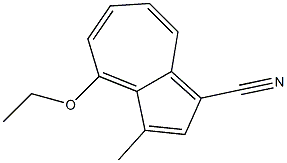 1-Azulenecarbonitrile,4-ethoxy-3-methyl-(9CI) 结构式