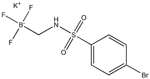 Potassium (4-bromophenylsulfonamido)methyltrifluoroborate Struktur