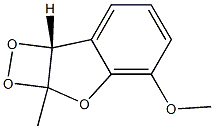 2A,7B-DIHYDRO-7B-METHOXY-2A-METHYL-1,2-DIOXETO(3,4-B)BENZO. Structure