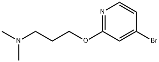 3-((4-溴吡啶-2-基)氧基)-N,N-二甲基丙-1-胺, 1289045-79-9, 结构式