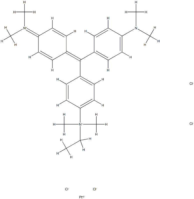 tetrachloroplatinate dianion-methyl green complex,129037-04-3,结构式