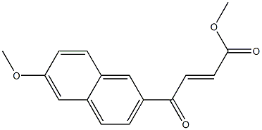 methyl 4-(6-methoxynaphthalen-2-yl)-4-oxo-2-butenoic acid ester Structure