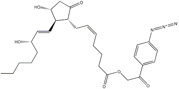 prostaglandin E2 azidophenacyl ester Struktur
